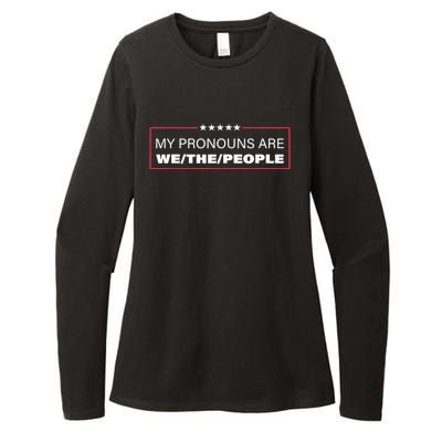 My Pronouns Are We The People Womens CVC Long Sleeve Shirt