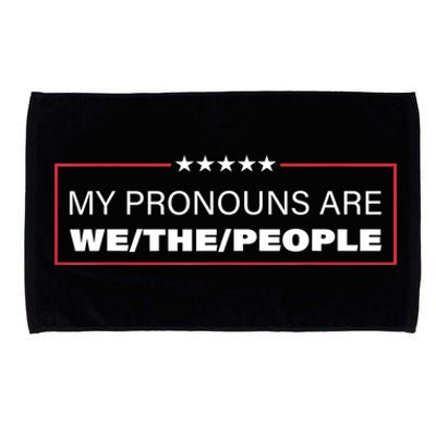 My Pronouns Are We The People Microfiber Hand Towel