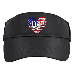 Men Patriotic American Flag Heart Boxing Dad Fathers Day Gift Adult Drive Performance Visor