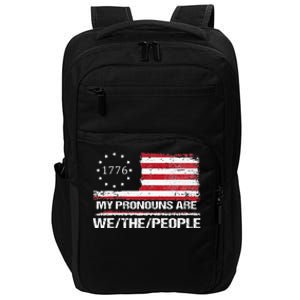 My Pronouns Are We The People American Flag Impact Tech Backpack