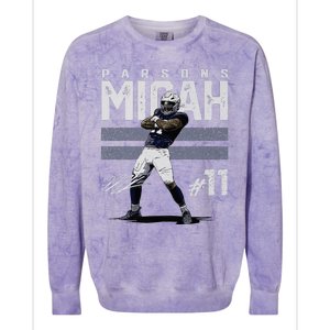 Micah Parsons Always Hungry  Colorblast Crewneck Sweatshirt