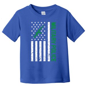 Military Police American Flag Law Enforcet Support Cute Gift Toddler T-Shirt