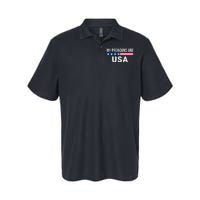 My Pronouns Are USA We The People 1776 USA Flag 4th Of July We The People Softstyle Adult Sport Polo