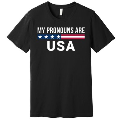 My Pronouns Are USA We The People 1776 USA Flag 4th Of July We The People Premium T-Shirt