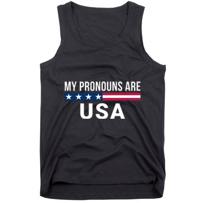 My Pronouns Are USA We The People 1776 USA Flag 4th Of July We The People Tank Top