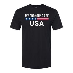 My Pronouns Are USA We The People 1776 USA Flag 4th Of July We The People Softstyle CVC T-Shirt