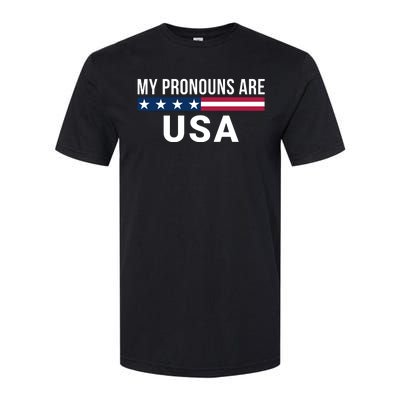 My Pronouns Are USA We The People 1776 USA Flag 4th Of July We The People Softstyle CVC T-Shirt