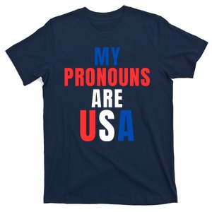 My Pronouns Are USA We The People 4th Of July Men Women We The People 1776 T-Shirt