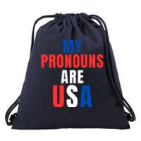 My Pronouns Are USA We The People 4th Of July Men Women We The People 1776 Drawstring Bag