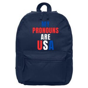 My Pronouns Are USA We The People 4th Of July Men Women We The People 1776 16 in Basic Backpack