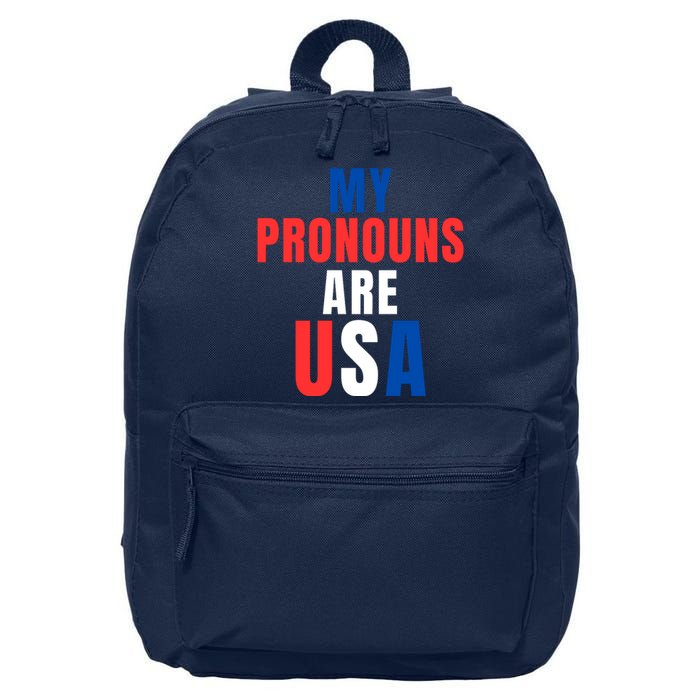 My Pronouns Are USA We The People 4th Of July Men Women We The People 1776 16 in Basic Backpack