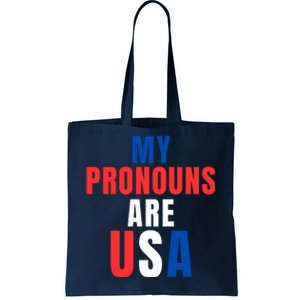 My Pronouns Are USA We The People 4th Of July Men Women We The People 1776 Tote Bag