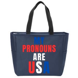 My Pronouns Are USA We The People 4th Of July Men Women We The People 1776 Zip Tote Bag