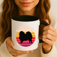 My Pomeranian And I Talk Shit About You Funny Dog Pomeranian Mug