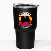 My Pomeranian And I Talk Shit About You Funny Dog Pomeranian Tumbler