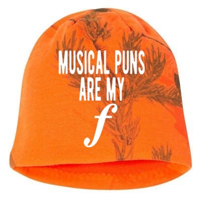 Musical Puns Are My Forte Band Instrument Fun Music Kati - Camo Knit Beanie