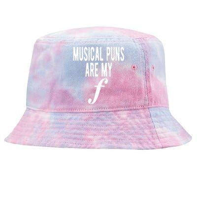 Musical Puns Are My Forte Band Instrument Fun Music Tie-Dyed Bucket Hat