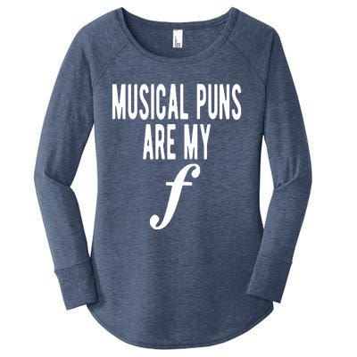 Musical Puns Are My Forte Band Instrument Fun Music Women's Perfect Tri Tunic Long Sleeve Shirt