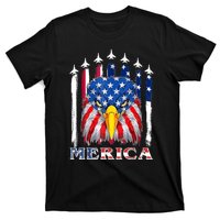 Merica Patriotic American Bald Eagle Funny 4th Of July T-Shirt