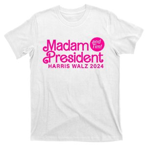 Madam President And Tim Harris & Tim Walz 2024 T-Shirt