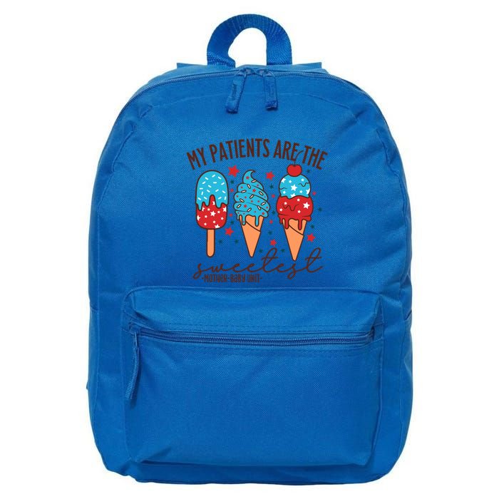 My Patients Are The Sweetest Mother Unit 4th Of July Gift 16 in Basic Backpack