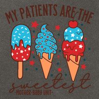 My Patients Are The Sweetest Mother Unit 4th Of July Gift Cotton Canvas Backpack