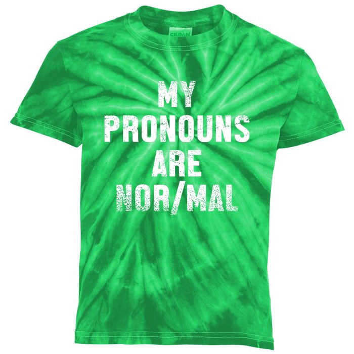 My Pronouns Are Normal Funny Gift For Guys Kids Tie-Dye T-Shirt