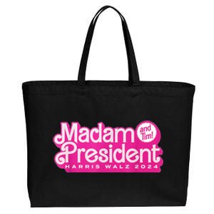 Madam President (And Tim!) Kamala Harris & Tim Walz Cotton Canvas Jumbo Tote