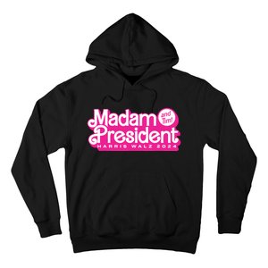 Madam President And Tim Harris Tim Walz 2024 Hoodie