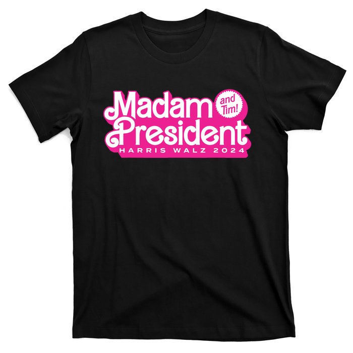 Madam President And Tim Harris Tim Walz 2024 T-Shirt