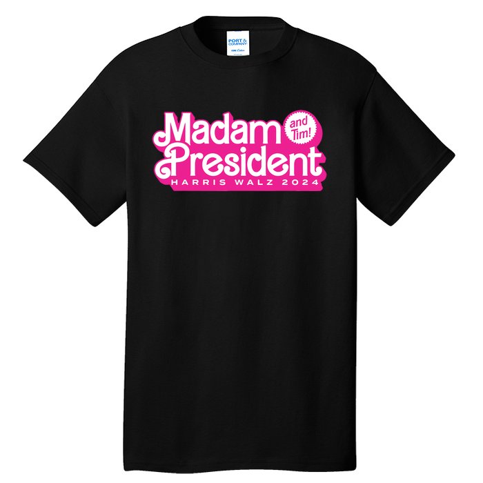 Madam President And Tim Harris Tim Walz 2024 Tall T-Shirt