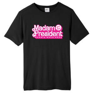 Madam President And Tim Harris Tim Walz 2024 Tall Fusion ChromaSoft Performance T-Shirt