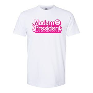 Madam President And Tim Harris Tim Walz 2024 Softstyle CVC T-Shirt