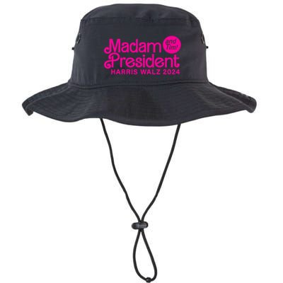 Madam President And Tim Harris And Tim Walz 2024 Funny Gift Bucket Hat