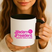 Madam President And Tim Harris And Tim Walz 2024 Funny Gift Mug