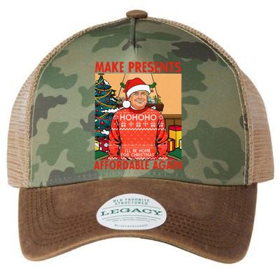 Make Presents Affordable Again Funny Trump Christmas Xmas Pj Legacy Tie Dye Trucker Hat