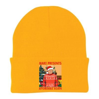 Make Presents Affordable Again Funny Trump Christmas Xmas Pj Knit Cap Winter Beanie