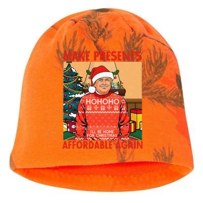 Make Presents Affordable Again Funny Trump Christmas Xmas Pj Kati - Camo Knit Beanie