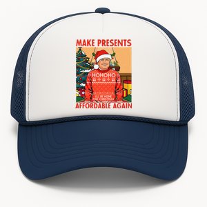 Make Presents Affordable Again Funny Trump Christmas Xmas Pj Trucker Hat