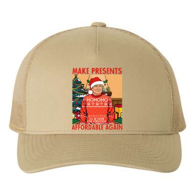 Make Presents Affordable Again Funny Trump Christmas Xmas Pj Yupoong Adult 5-Panel Trucker Hat