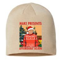 Make Presents Affordable Again Funny Trump Christmas Xmas Pj Sustainable Beanie