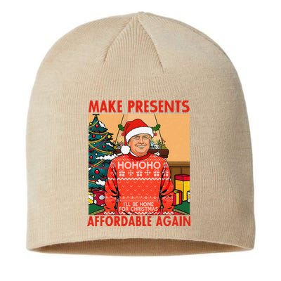 Make Presents Affordable Again Funny Trump Christmas Xmas Pj Sustainable Beanie