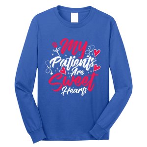 My Patients Are Sweet Hearts Doctors And Nurses Gift Long Sleeve Shirt