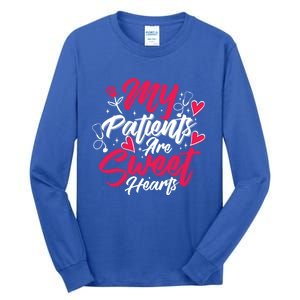 My Patients Are Sweet Hearts Doctors And Nurses Gift Tall Long Sleeve T-Shirt