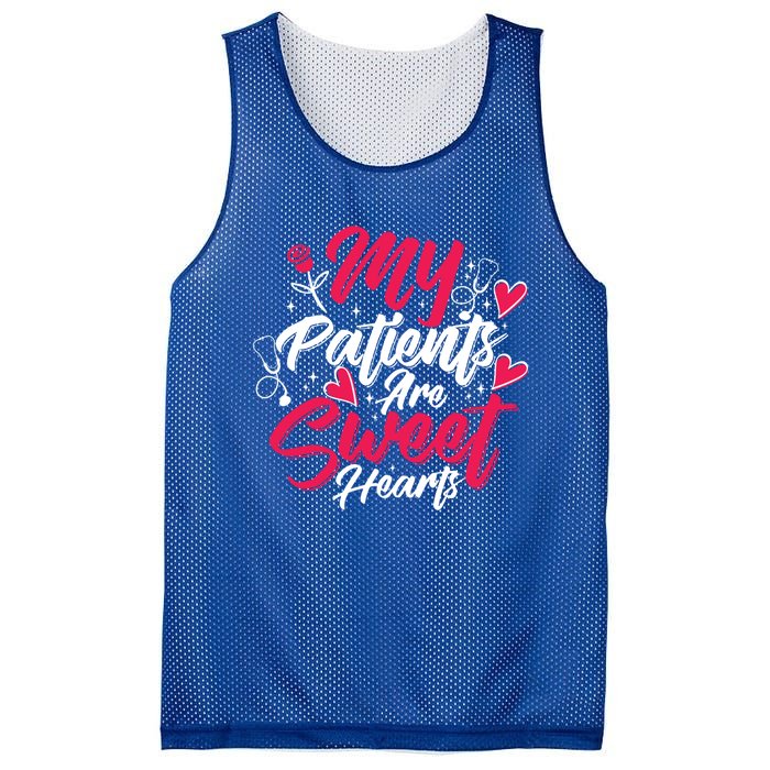 My Patients Are Sweet Hearts Doctors And Nurses Gift Mesh Reversible Basketball Jersey Tank