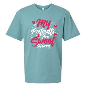 My Patients Are Sweet Hearts Doctors And Nurses Gift Sueded Cloud Jersey T-Shirt