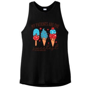 My Patients Are The Sweetest Mother Unit 4th Of July Gift Ladies PosiCharge Tri-Blend Wicking Tank