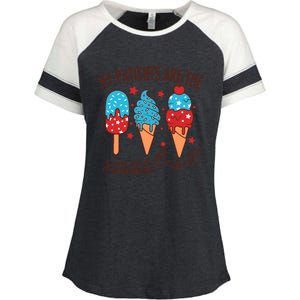 My Patients Are The Sweetest Mother Unit 4th Of July Gift Enza Ladies Jersey Colorblock Tee