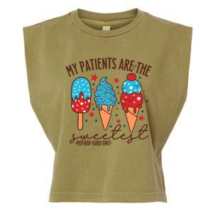 My Patients Are The Sweetest Mother Unit 4th Of July Gift Garment-Dyed Women's Muscle Tee