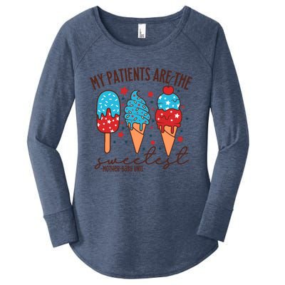 My Patients Are The Sweetest Mother Unit 4th Of July Gift Women's Perfect Tri Tunic Long Sleeve Shirt